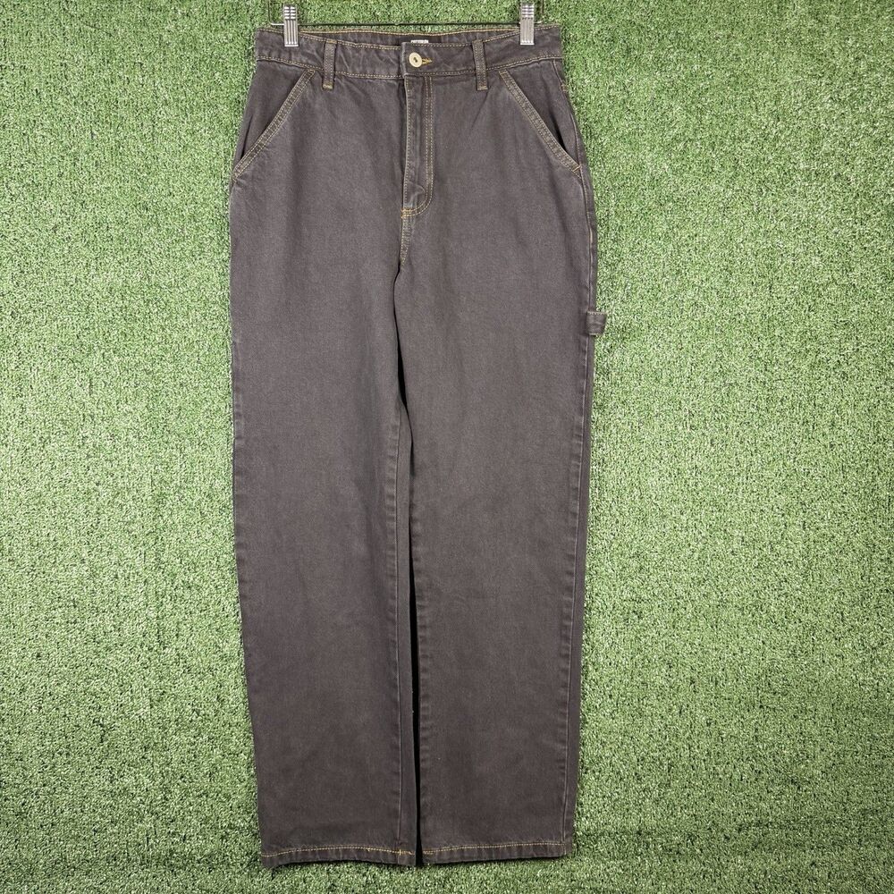 Cotton On Women's carpenter jeans in Black with Contrast Stitching - Picture 2 of 8